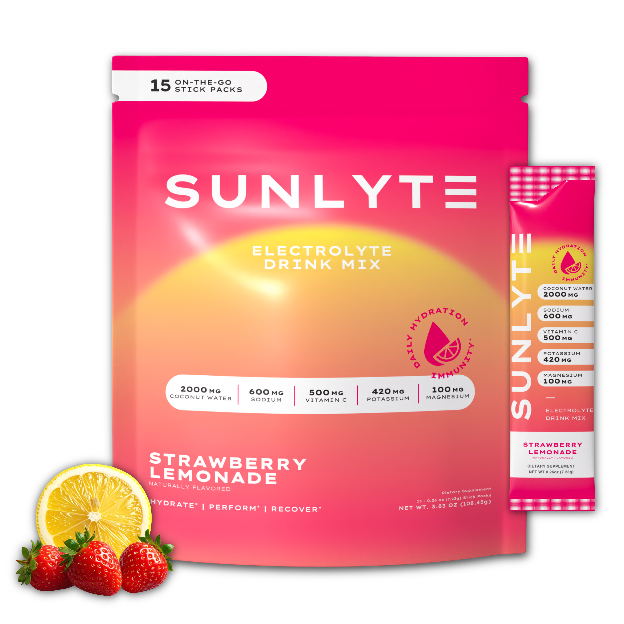 Sunlyte Hydration- Strawberry Lemonade 15-Pack